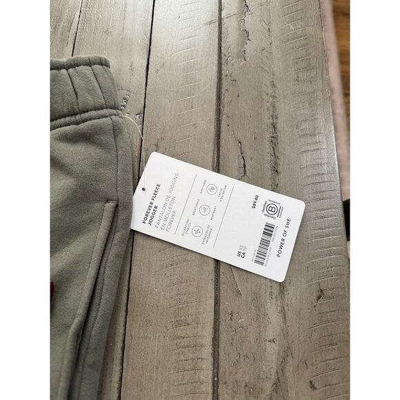 NWT Athleta Forever Fleece High Rise Jogger Pants Eucalyptus Garment Dye Size XS - Picture 3 of 4